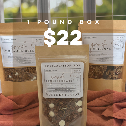 TEST 1 Pound Granola Subscription Box (shipping added at checkout)