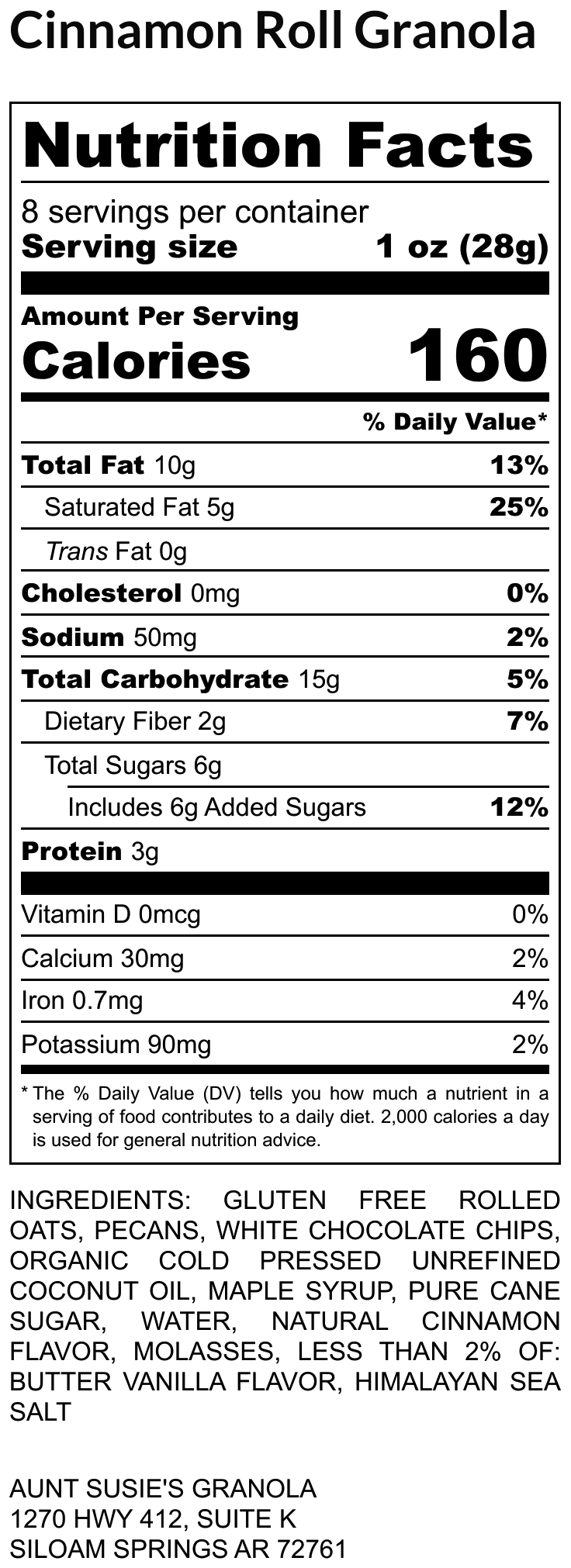 Cinnamon Roll Granola