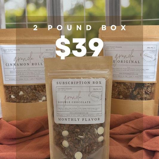 2 Pound Granola Subscription Box (shipping added at checkout)